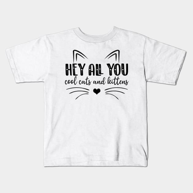 COOL CATS AND KITTENS Kids T-Shirt by BonnyNowak